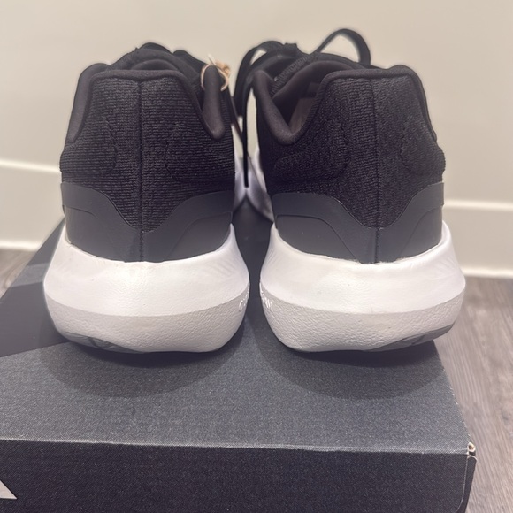 Adidas Women's Runfalacon Black and Pink Athletic Shoe - Picture 2 of 6